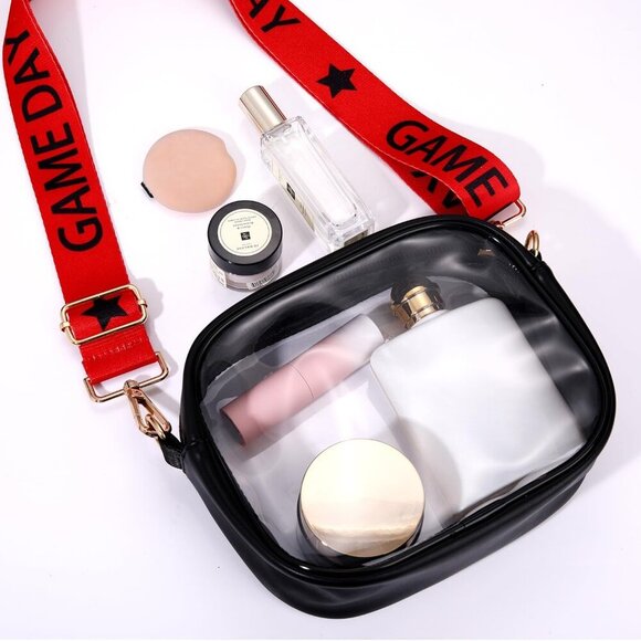 Clear Bag for Stadium Events Game Day Clear Purse Stadium Approved Football Cros - Picture 6 of 9